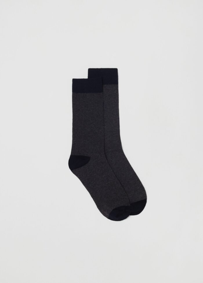 ⁦Men's Short Socks 3-Pack – Dark Grey Melange⁩ - الصورة ⁦2⁩