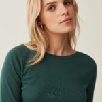 OVS Ls Top W/Pic Bistro Green