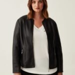 Women's Faux Leather Jacket – Black