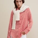 OVS Shi255 Shirt Rosso/Bianco