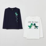 OVS T-Shirt L/S Dark Sapphir