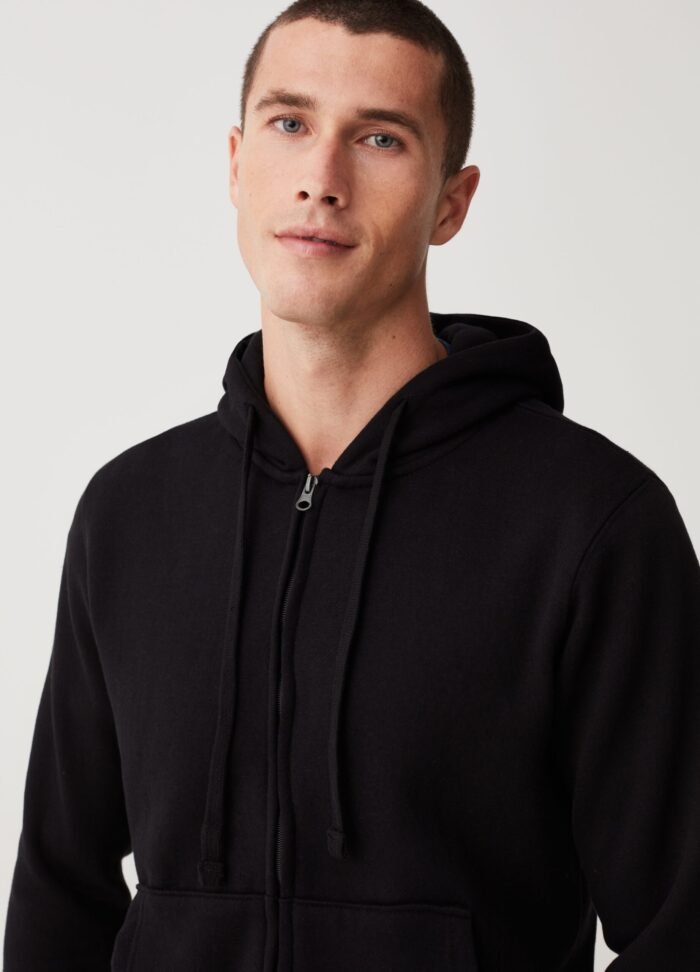 Men's Hoodie – Meteorite Grey - Image 2