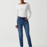 OVS Ls Boat Neck Off White