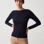 OVS Boat Neck To Navy Blue