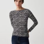 OVS Boat Neck To Nero/Bianco