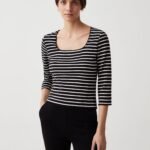 OVS Ls Yd Stripe Nero/Bianco