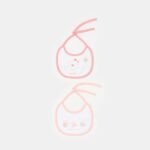 OVS Pk2 Bibs Pri Coral Almond