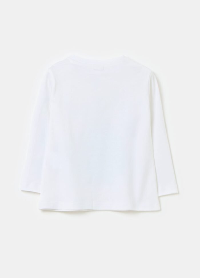 ⁦Boys' Printed T-Shirt – Optical White⁩ - الصورة ⁦2⁩