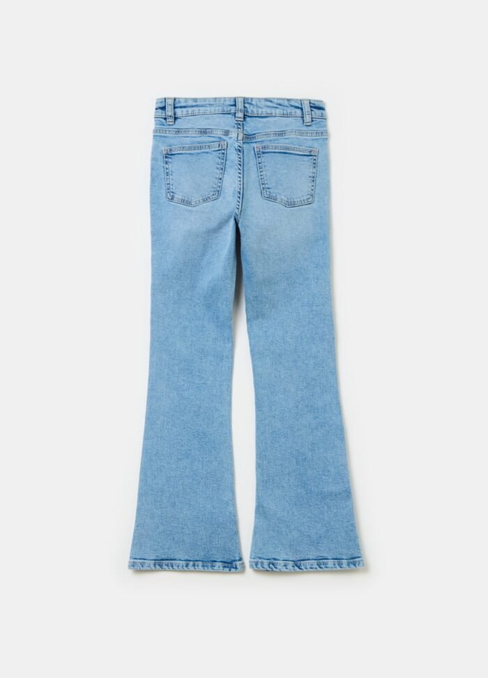 ⁦Girls' Flared Jeans – Blue⁩ - الصورة ⁦2⁩