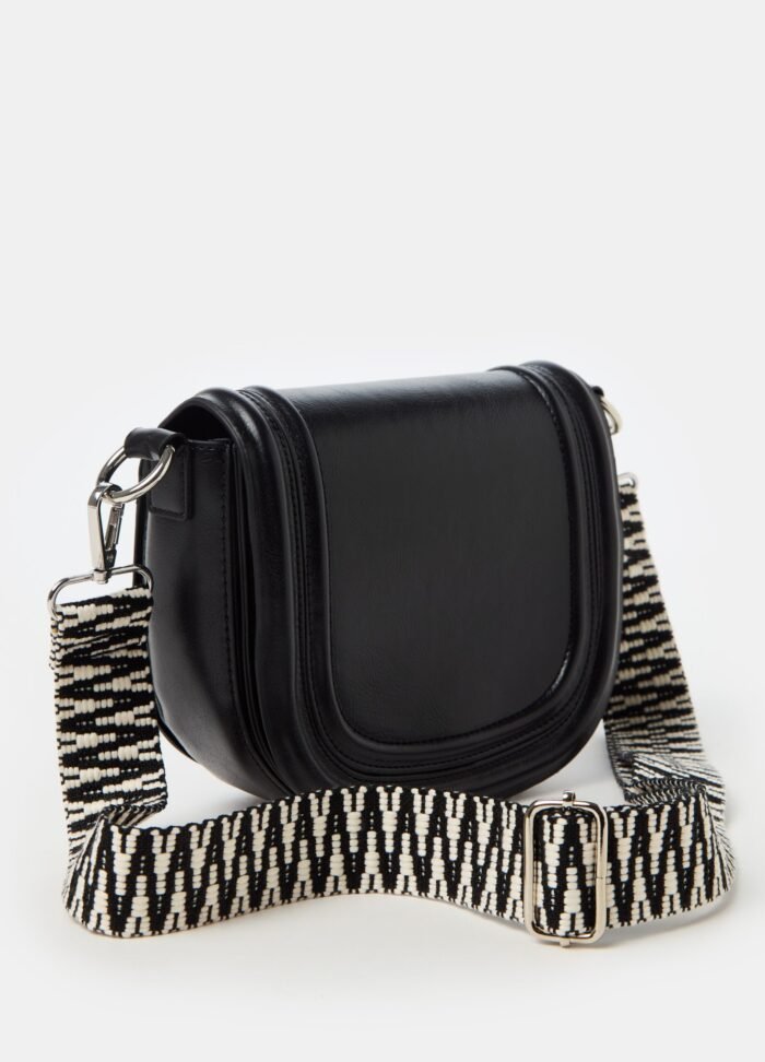 Women's Shoulder Bag – Black & White - Image 2