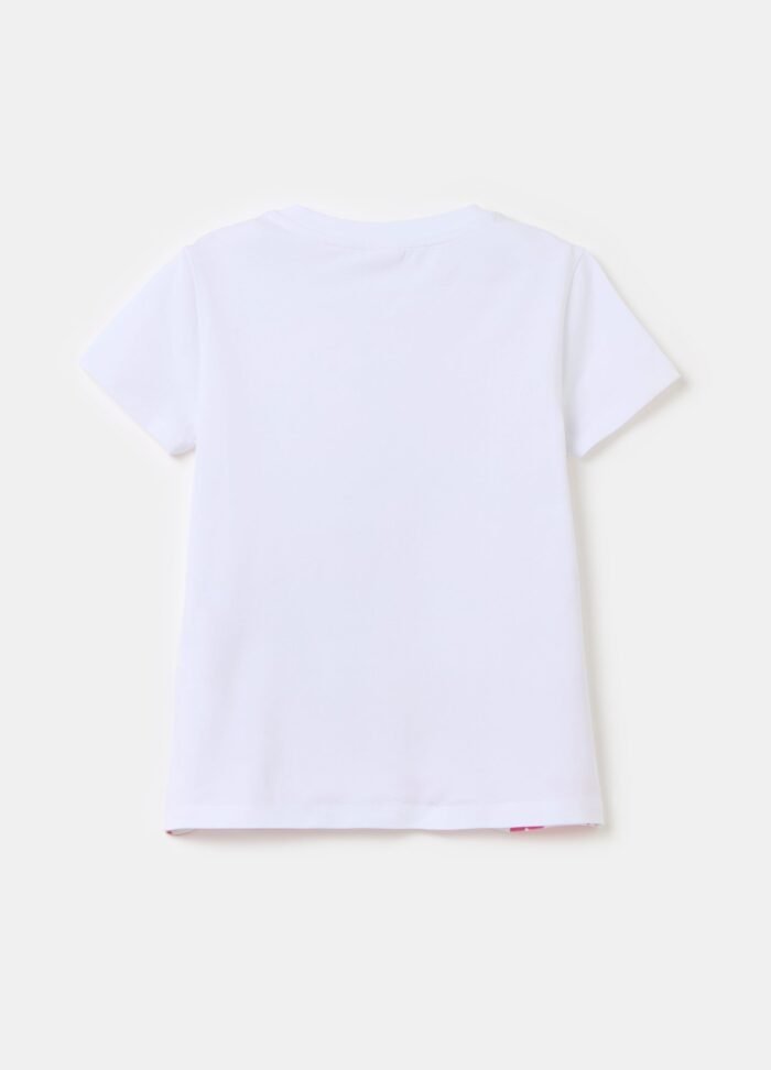 ⁦Girls' Printed T-Shirt – White⁩ - الصورة ⁦2⁩