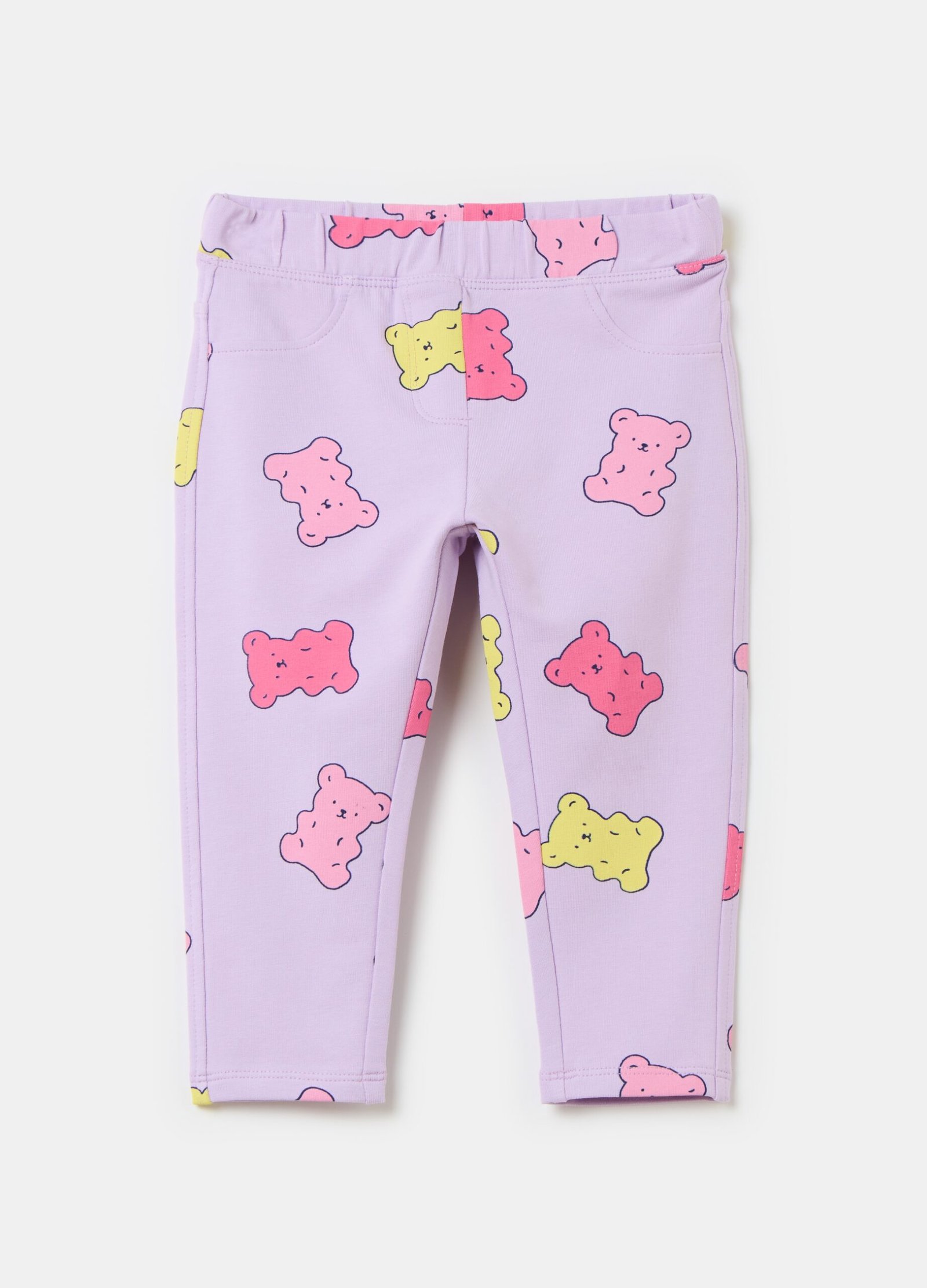 12873218.jpg Girls' Printed Treggings – Violet - Image 1