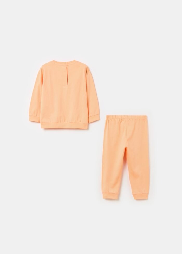 ⁦Baby Girls' Pyjamas – Light Orange⁩ - الصورة ⁦2⁩