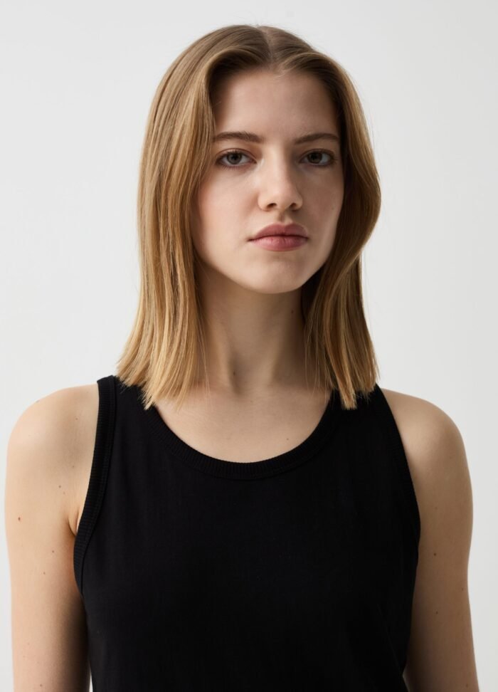 ⁦Women's Tank Top – Black⁩ - الصورة ⁦2⁩