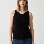 OVS Basic Tank T Dark Black