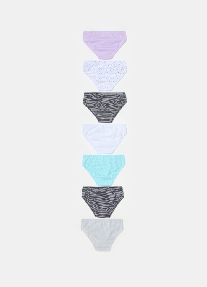 ⁦Girls' 7-Pack Briefs – Multicolour⁩ - الصورة ⁦2⁩