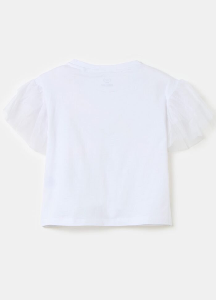 Girls' Short-Sleeve T-Shirt – White - Image 2