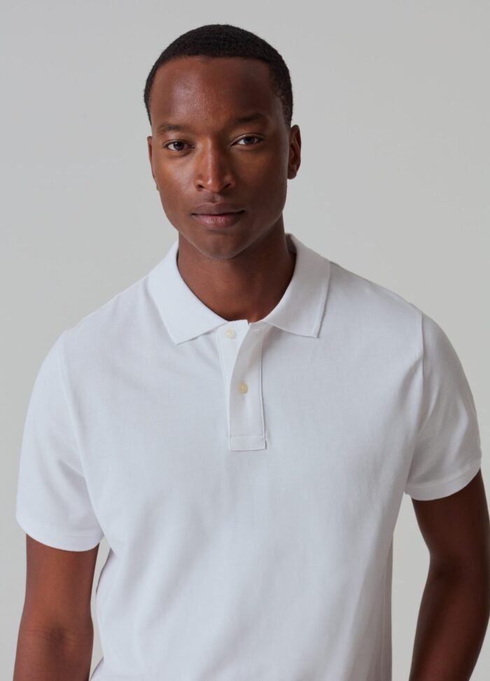 ⁦Men's Polo Shirt – Brilliant White⁩ - الصورة ⁦2⁩