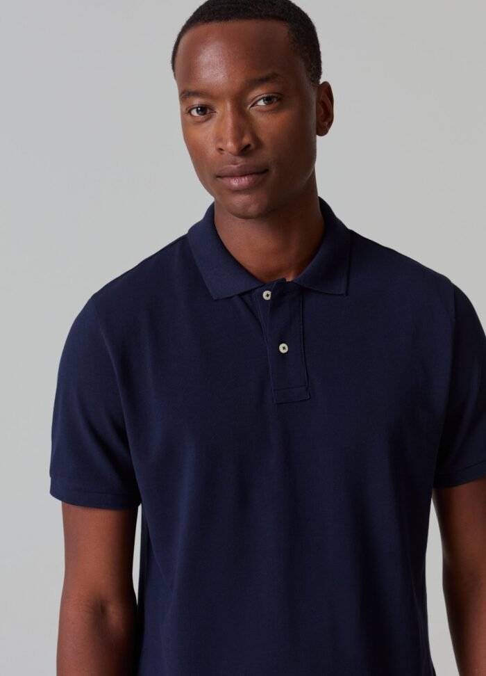 ⁦Men's Polo Shirt – Deep Navy⁩ - الصورة ⁦2⁩