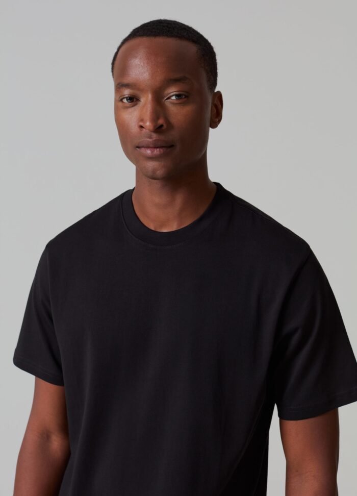 ⁦Men's Cotton T-Shirt – Meteorite Grey⁩ - الصورة ⁦2⁩