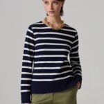 OVS T-Shirt Ls Y Navy/ Off Wh