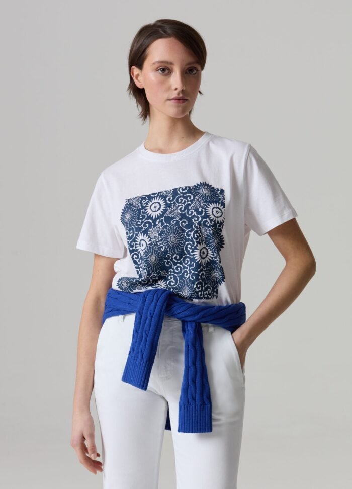 Women's Printed T-Shirt – White - Image 2