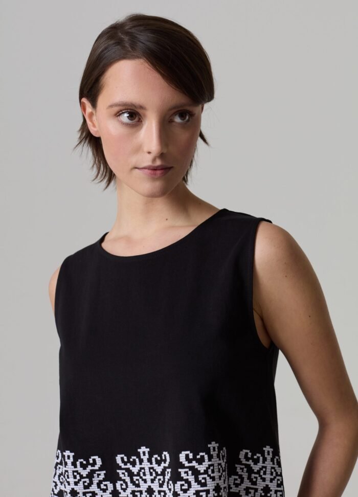 ⁦Women's Tank Top – Black⁩ - الصورة ⁦2⁩
