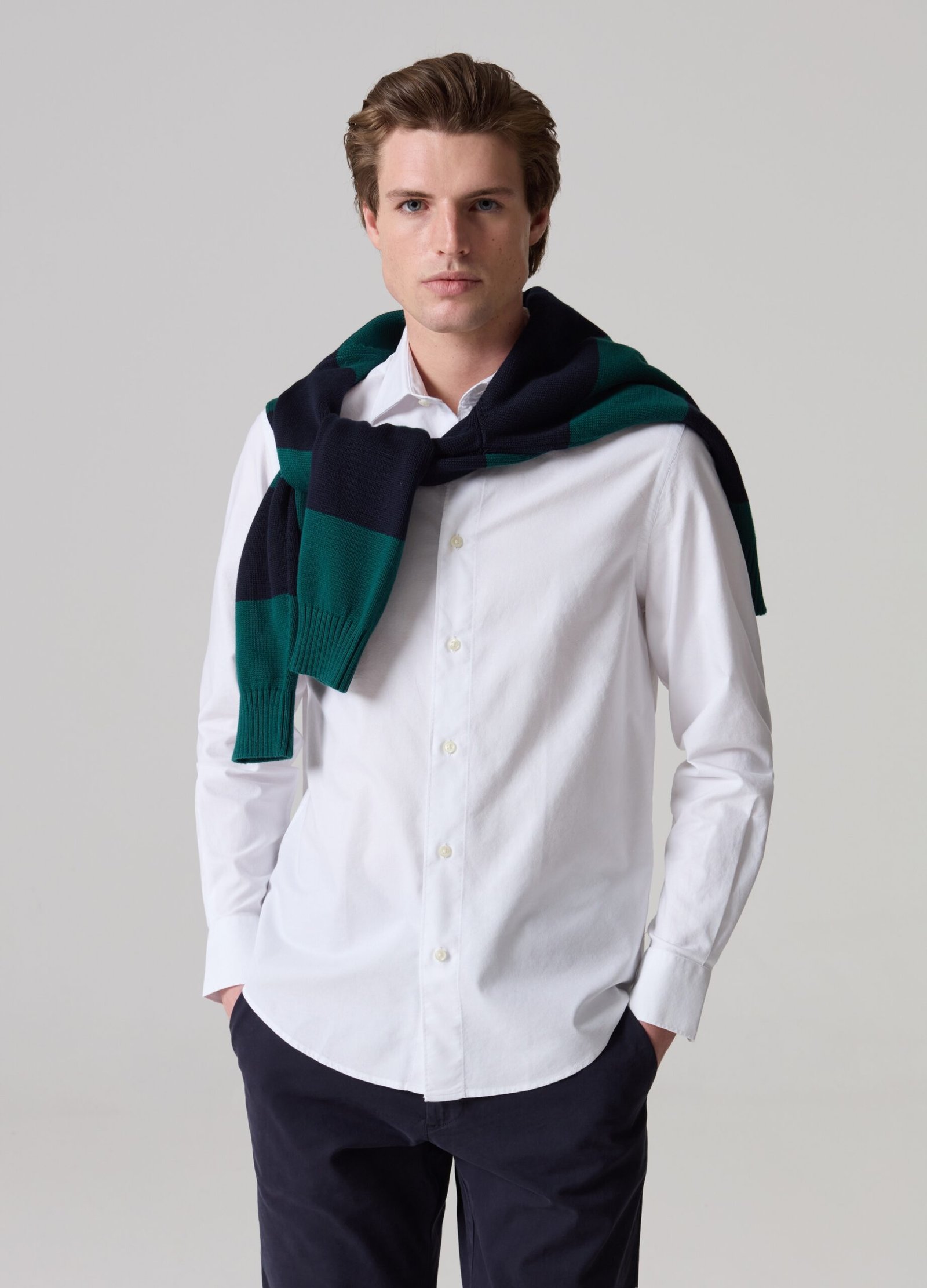 12880187.jpg Men's Oxford Shirt – Optical White - Image 1