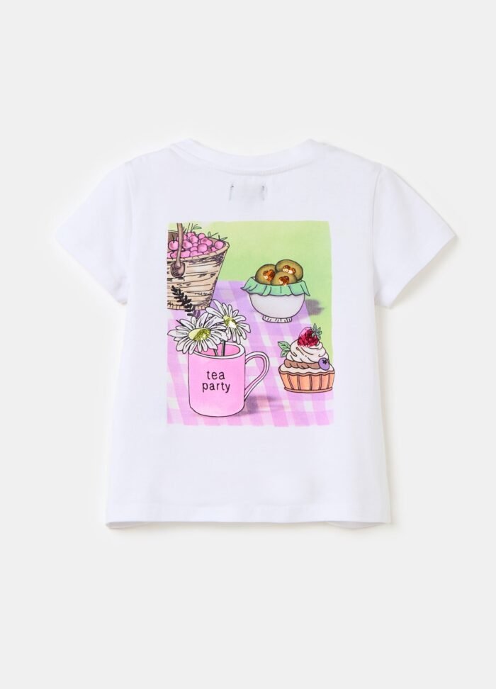 Girls' Short-Sleeve T-Shirt – White - Image 2