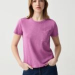 OVS Ss Ts Solid Meadow Mauve