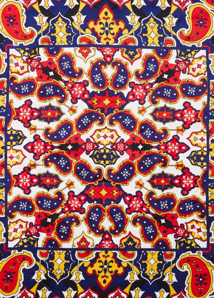 ⁦Women's Printed Foulard Scarf – Multicolour⁩ - الصورة ⁦2⁩