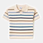 OVS Knitted Polo Beige/Stripe
