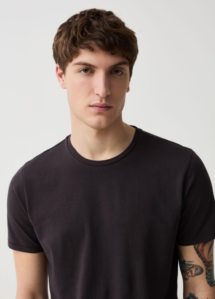 Men's Stretch T-Shirt – Espresso - Image 2