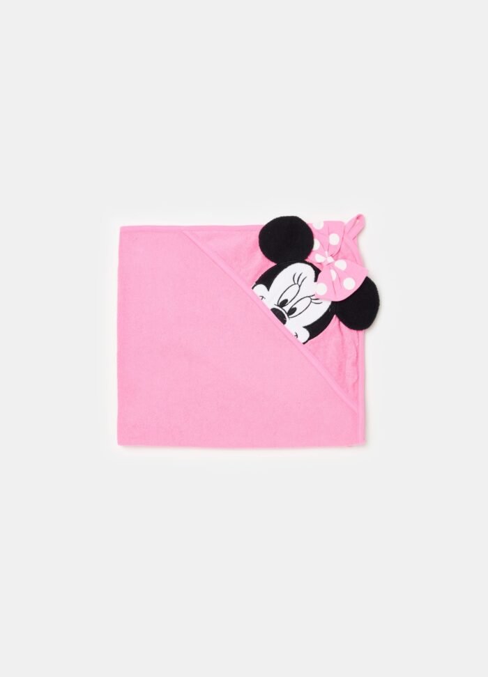 ⁦Baby Hooded Bathrobe – Pink⁩ - الصورة ⁦2⁩