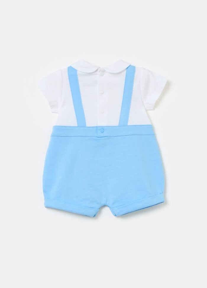 ⁦Baby Short Romper – Airy Blue⁩ - الصورة ⁦2⁩