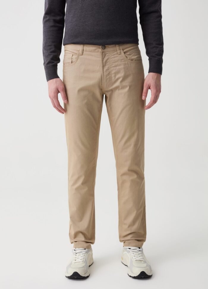 ⁦Men's Chinos – Champagne Beige⁩ - الصورة ⁦2⁩