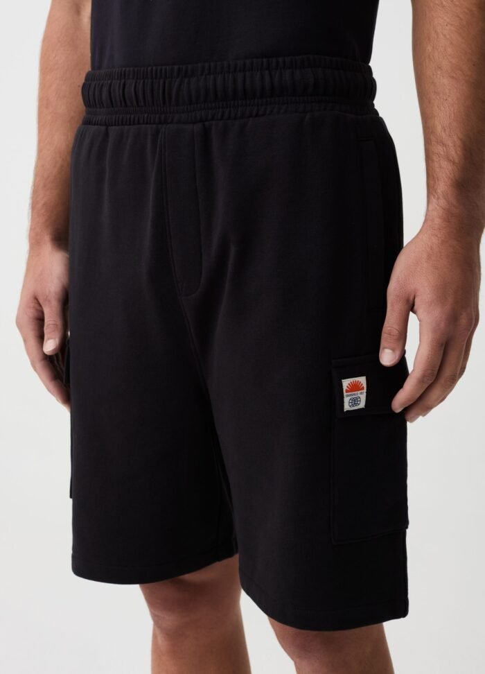 ⁦Men's Jersey Shorts – Black⁩ - الصورة ⁦2⁩
