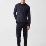 Men's Pyjama Set – Dark Navy Print