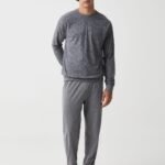 OVS Pj Tango Aop Med Grey Mel