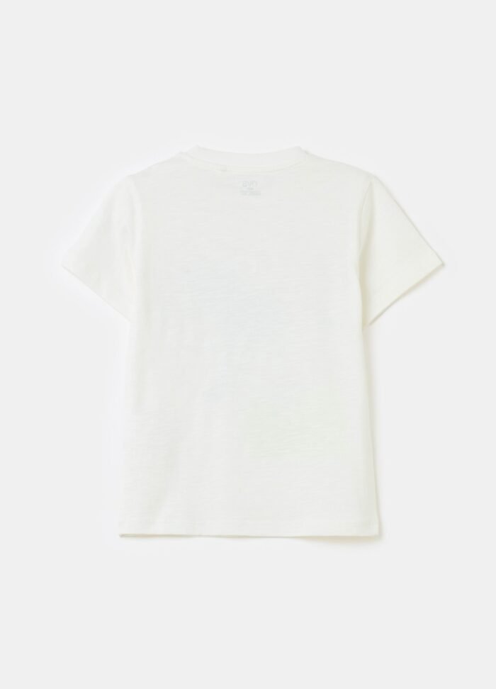 ⁦Boys' T-Shirt – Off White⁩ - الصورة ⁦2⁩