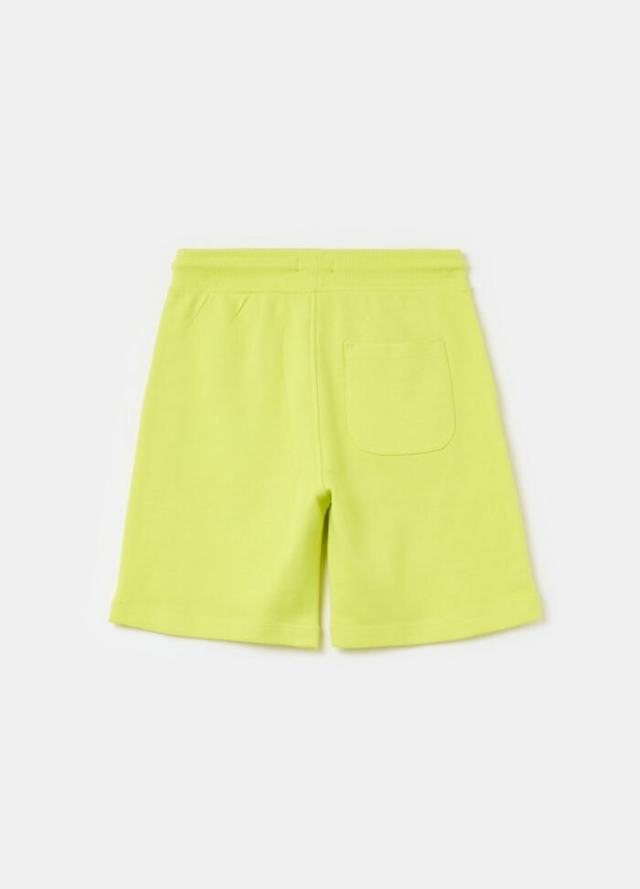 ⁦Boys' Cotton Shorts – Light Yellow⁩ - الصورة ⁦2⁩
