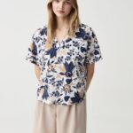 OVS Shi231 Shirt Bianco/Blu