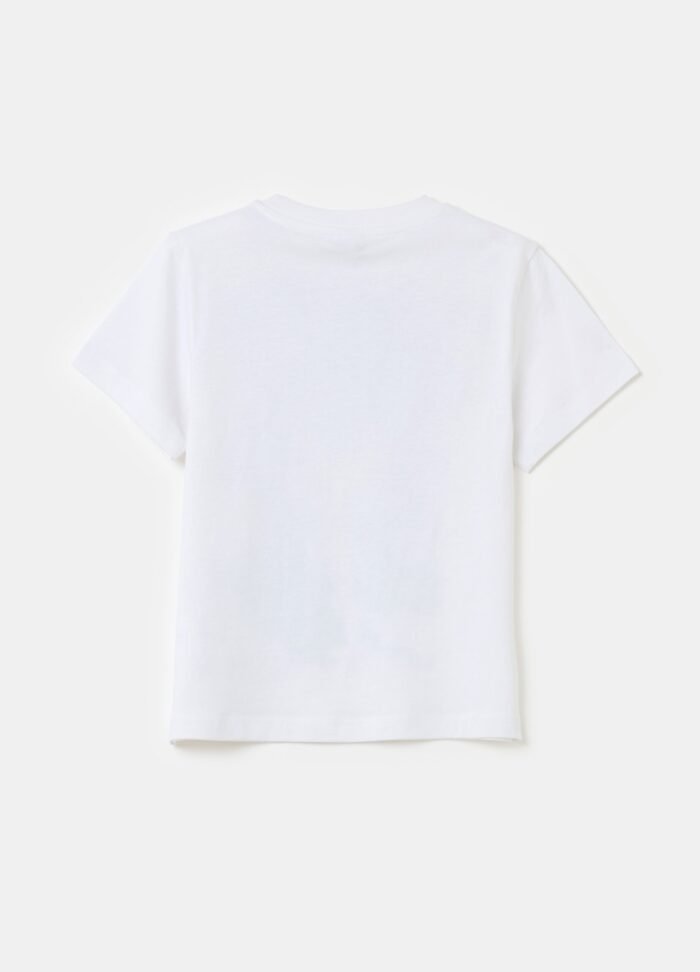 ⁦Boys' Short-Sleeve T-Shirt – White⁩ - الصورة ⁦2⁩