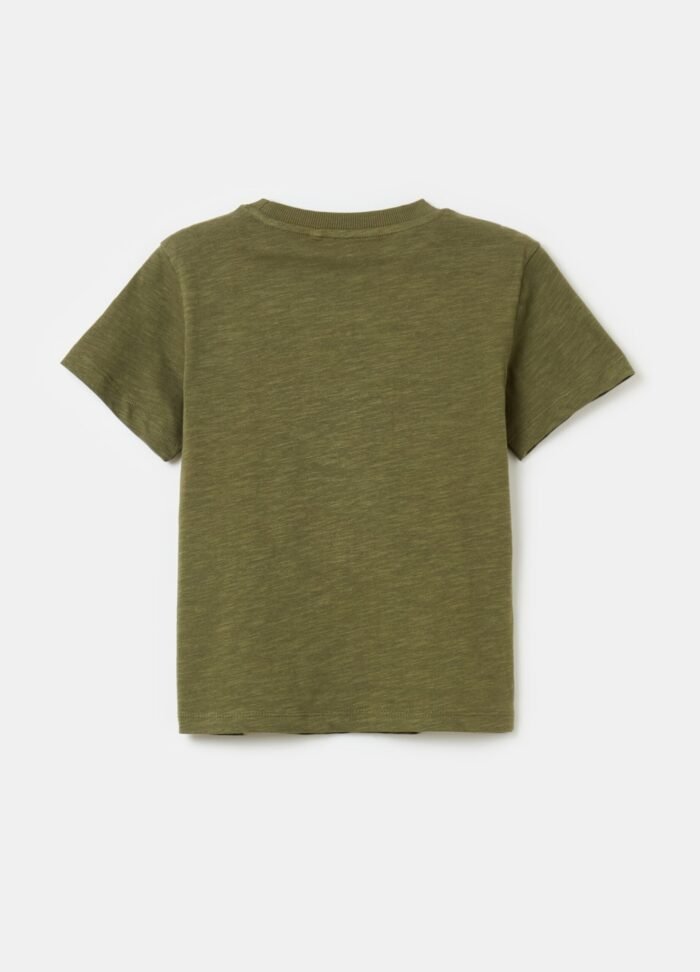 ⁦Boys' T-Shirt – Dark Green⁩ - الصورة ⁦2⁩