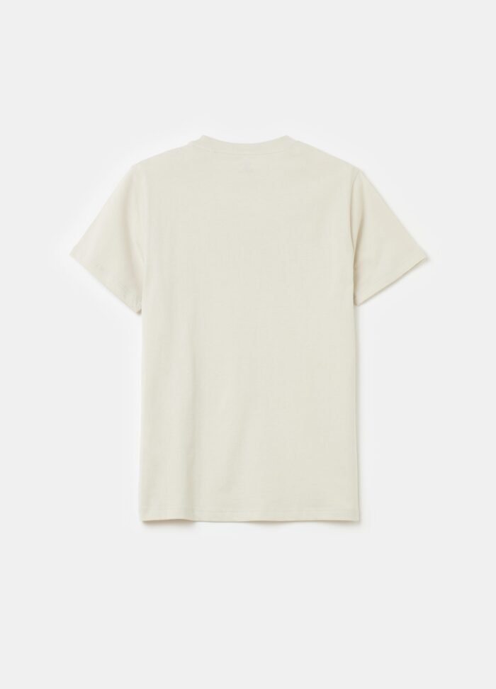 ⁦Boys' Hooded T-Shirt – Beige⁩ - الصورة ⁦2⁩