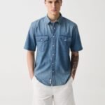 Men's Cotton Denim Shirt – Blue