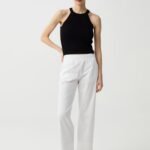 Women's Wide-Leg Trousers – White