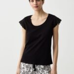 OVS 435 Pig Top Nero/Bianco