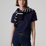 OVS Polo Ss Soli Black Iris