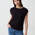 OVS T-Shirt W/Cr Dark Black